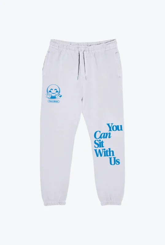 You Can Sit With Us Heavyweight Jogger - Lunar Rock sold by Peace-Collective