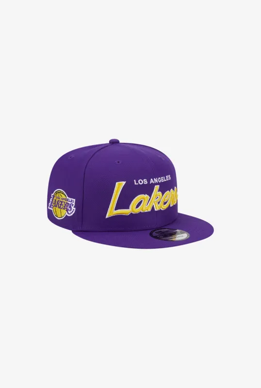 Los Angeles Lakers Script 9FIFTY sold by Peace-Collective