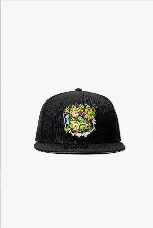 Teenage Mutant Ninja Turtles Gang 59FIFTY - Black Gray made by New Era