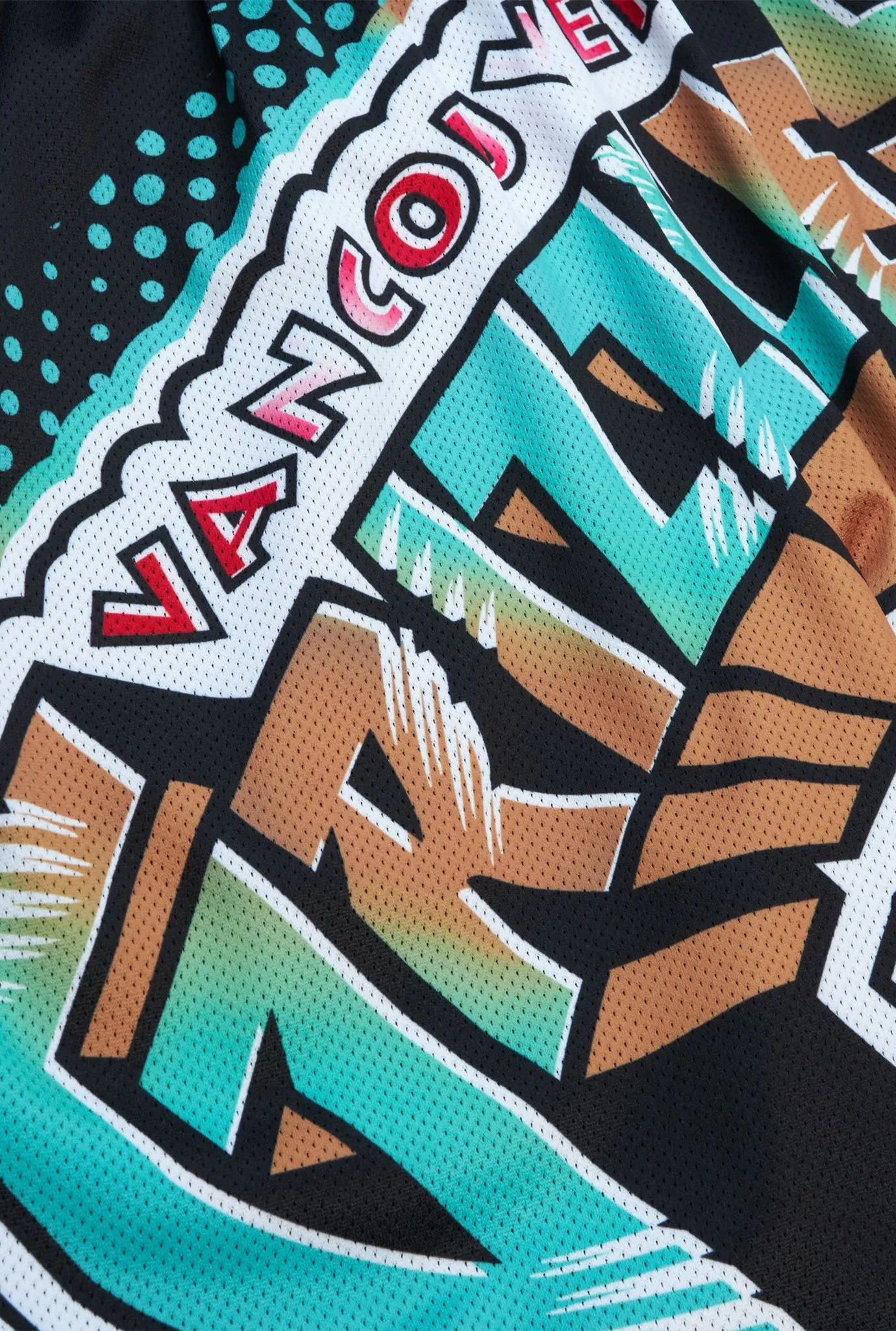Vancouver Grizzlies Big Face 7.0 Fashion Shorts - Black sold by Peace-Collective product image thumbnail 4