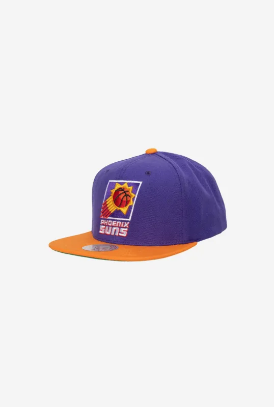 Phoenix Suns Team 2 Tone 2.0 Snapback HWC - Purple/Orange sold by Peace-Collective