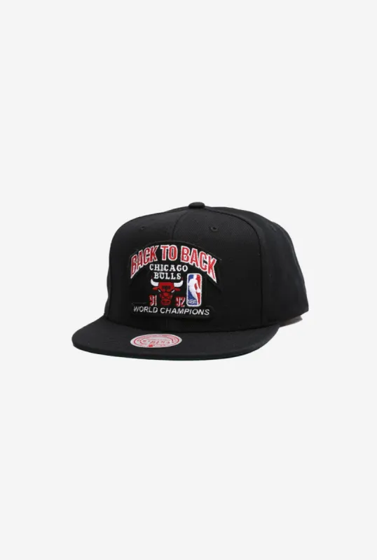 Chicago Bulls 91/92 B2B Champ Snapback HWC - Black sold by Peace-Collective