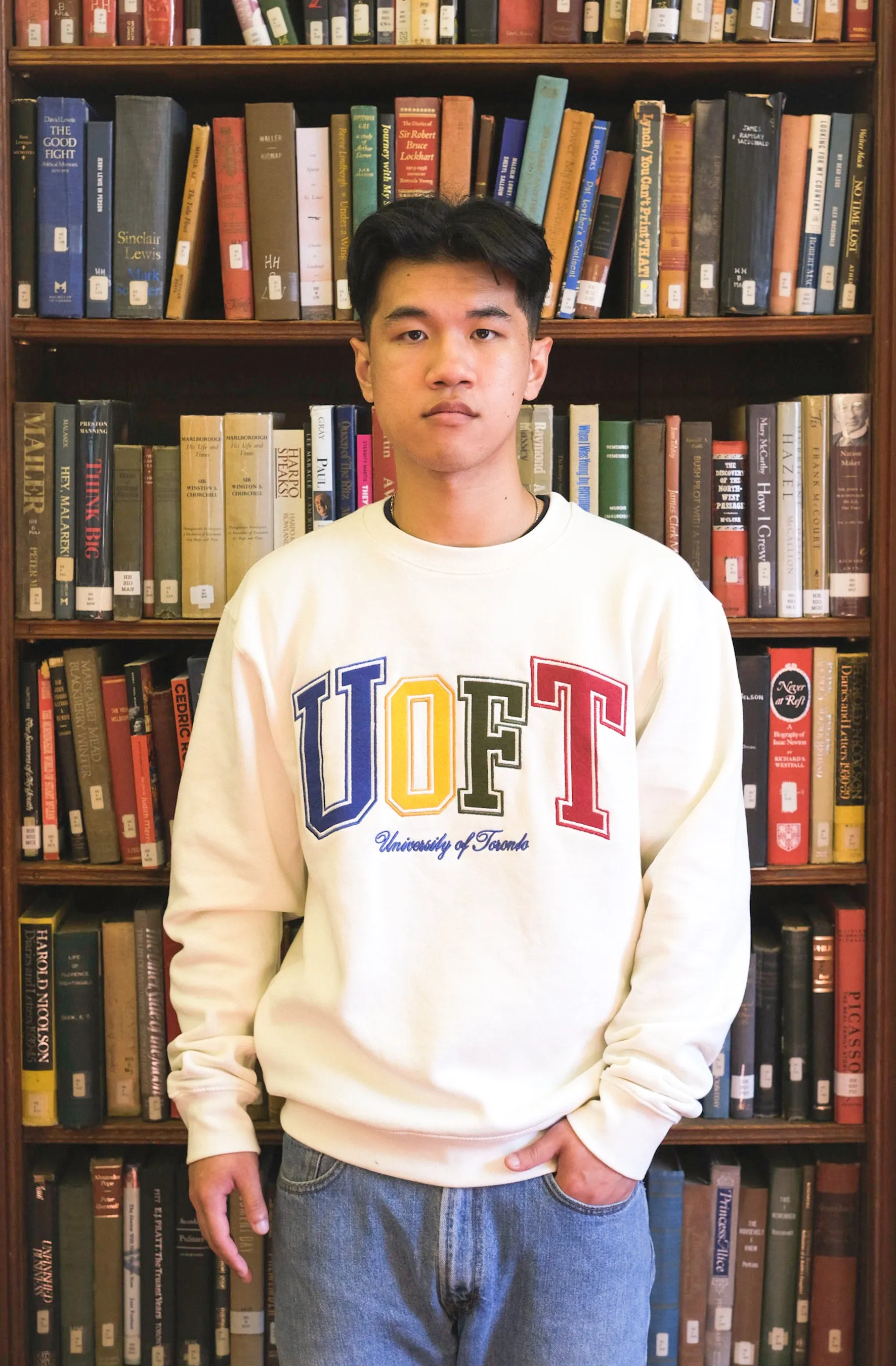P/C x U Of Toronto Vintage Multi Collegiate Heavyweight Crewneck - Ivory sold by Peace-Collective product image thumbnail 5