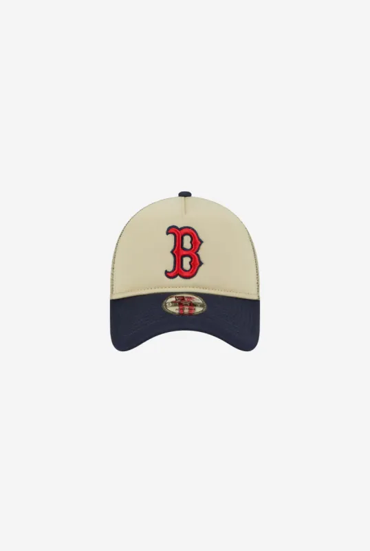Boston Red Sox 9FORTY A-Frame Trucker OTC sold by Peace-Collective