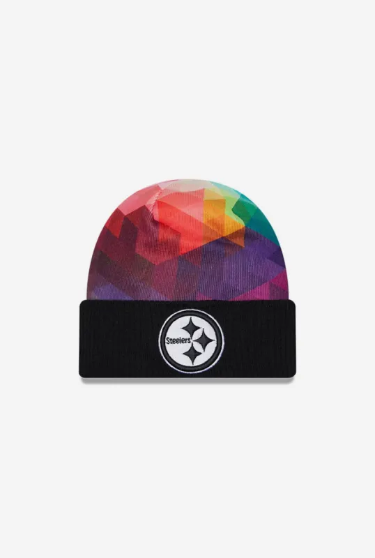 Pittsburgh Steelers 2023 Crucial Catch Cuffed Knit Hat sold by Peace-Collective