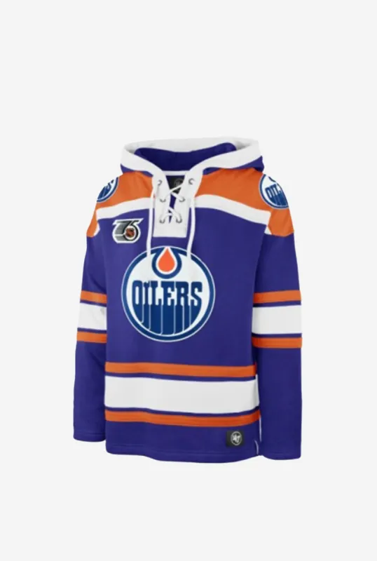 Edmonton Oilers Retro Freeze '47 Lacer Hoodie sold by Peace-Collective