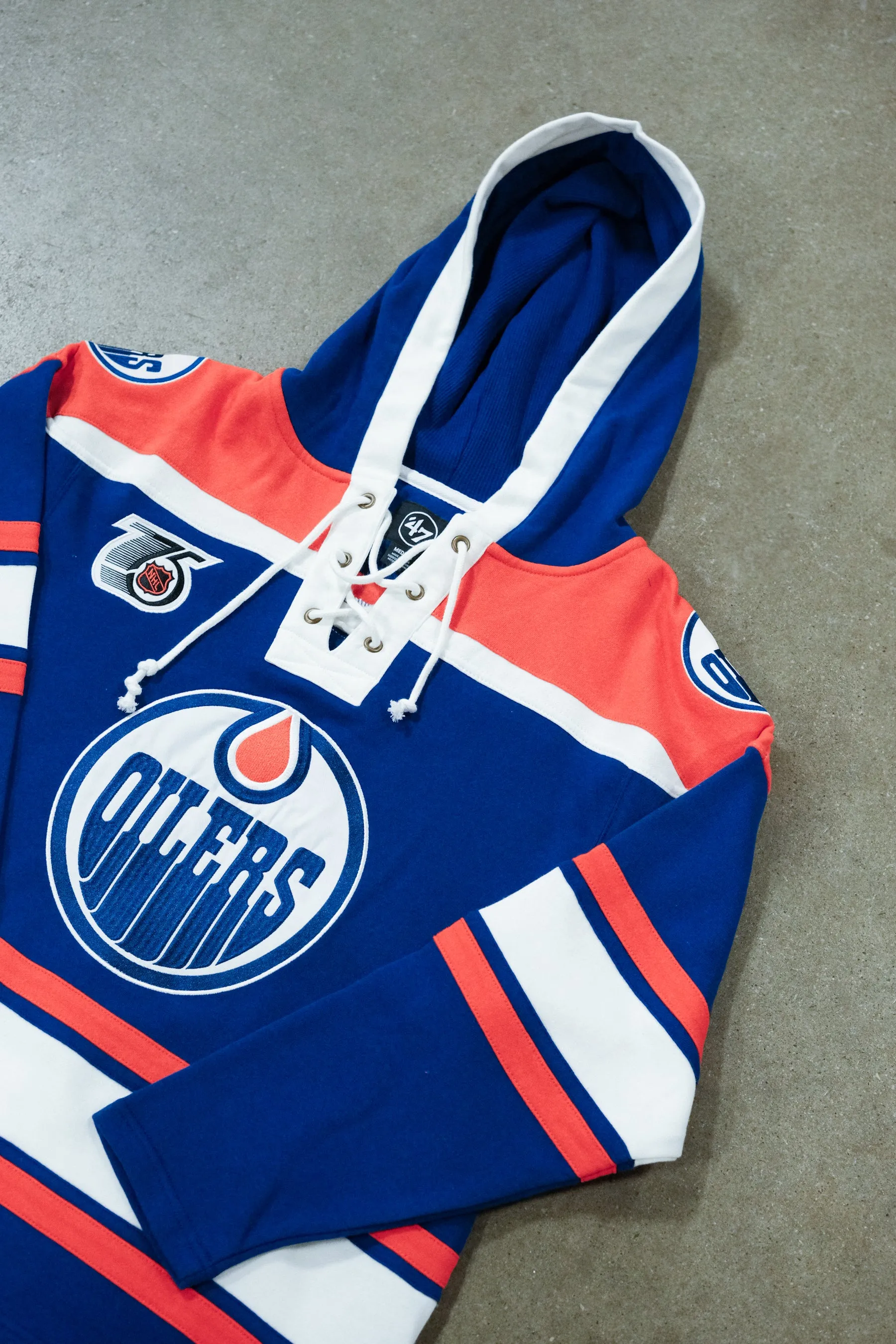 Edmonton Oilers Retro Freeze '47 Lacer Hoodie sold by Peace-Collective product image thumbnail 4