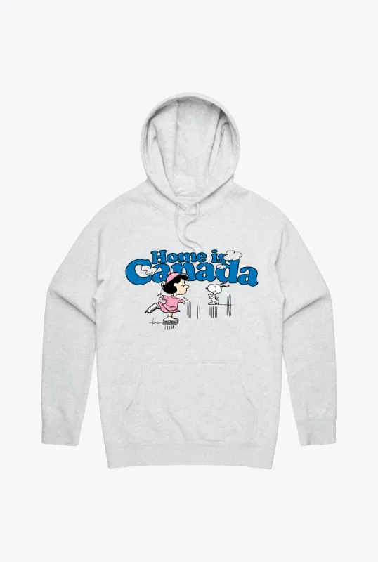 P/C x Peanuts Home is Canada Hoodie - Ash sold by Peace-Collective