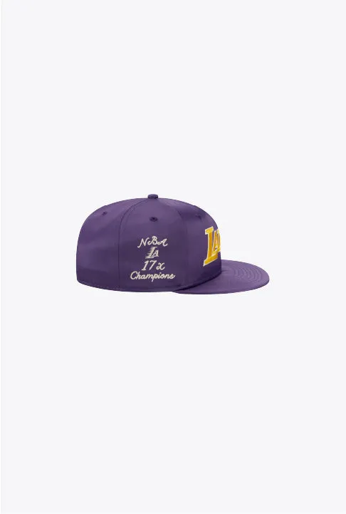 Los Angeles Lakers Satin Script Snapback sold by Peace-Collective product image thumbnail 3