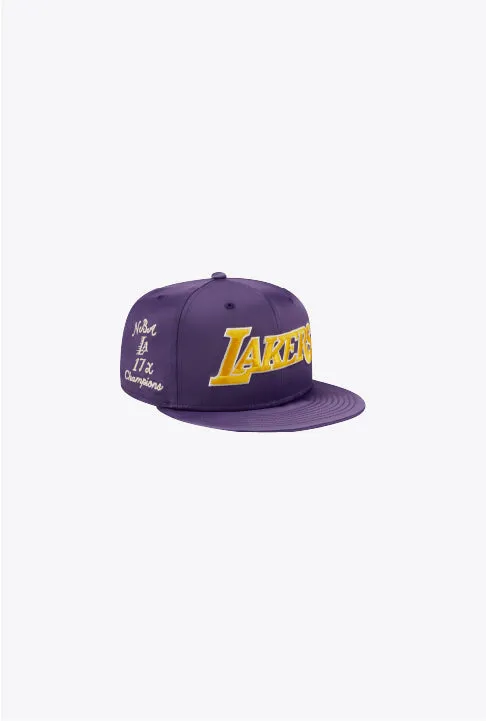 Los Angeles Lakers Satin Script Snapback sold by Peace-Collective product image thumbnail 2