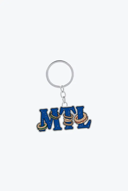"MTL" Bagel Keychain made by Peace-Collective