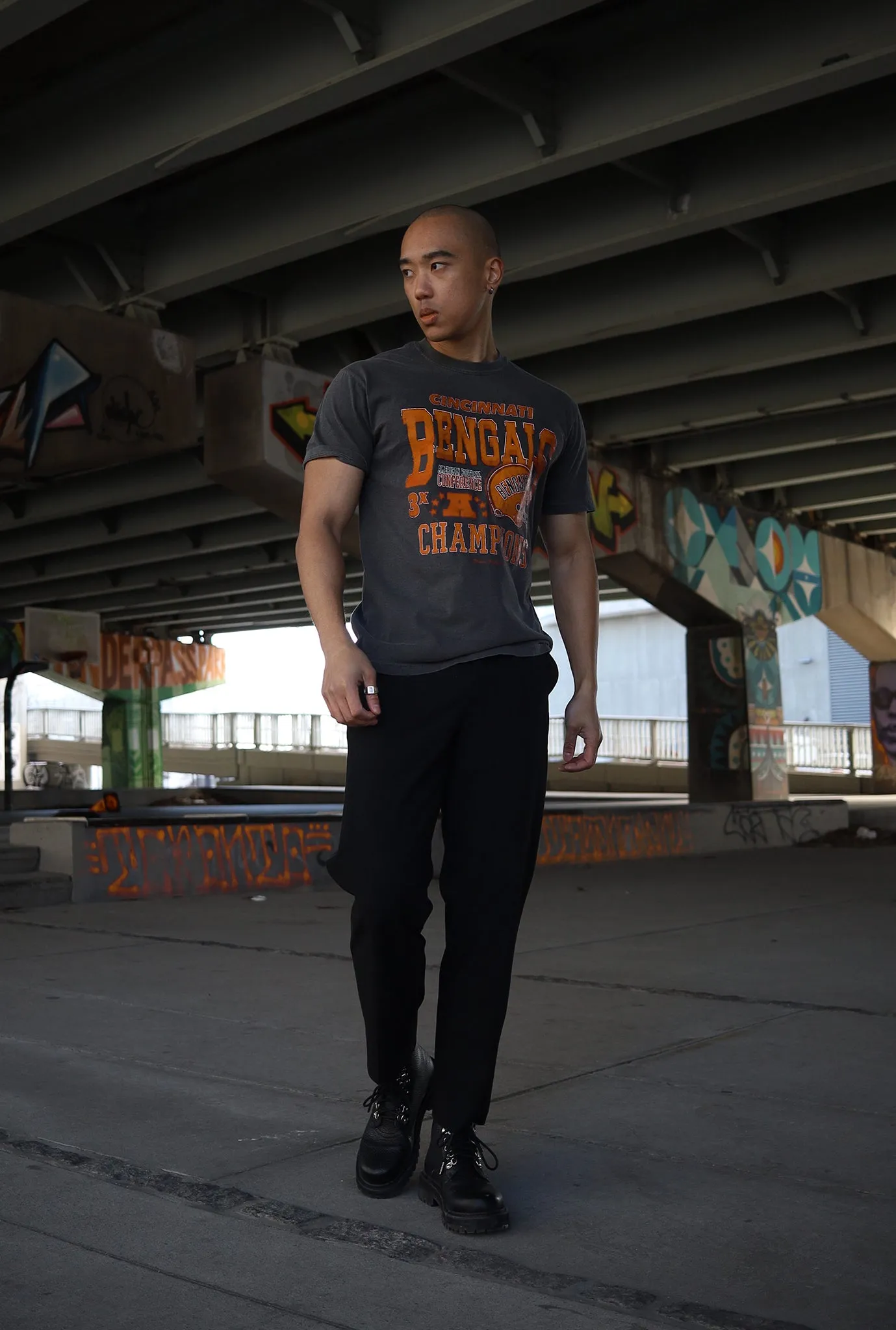 Cincinnati Bengals Vintage Championship T-Shirt - Black sold by Peace-Collective product image thumbnail 4