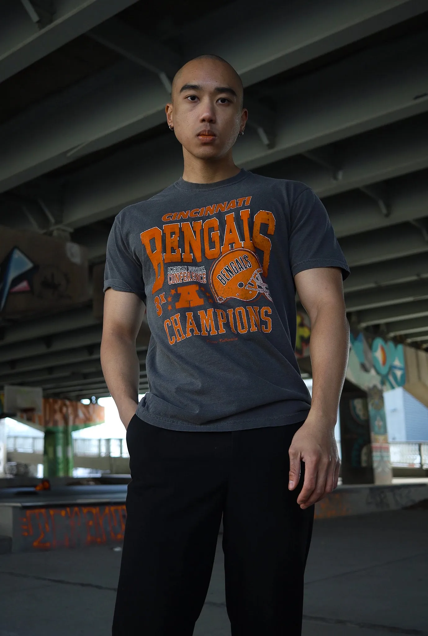 Cincinnati Bengals Vintage Championship T-Shirt - Black sold by Peace-Collective product image thumbnail 3
