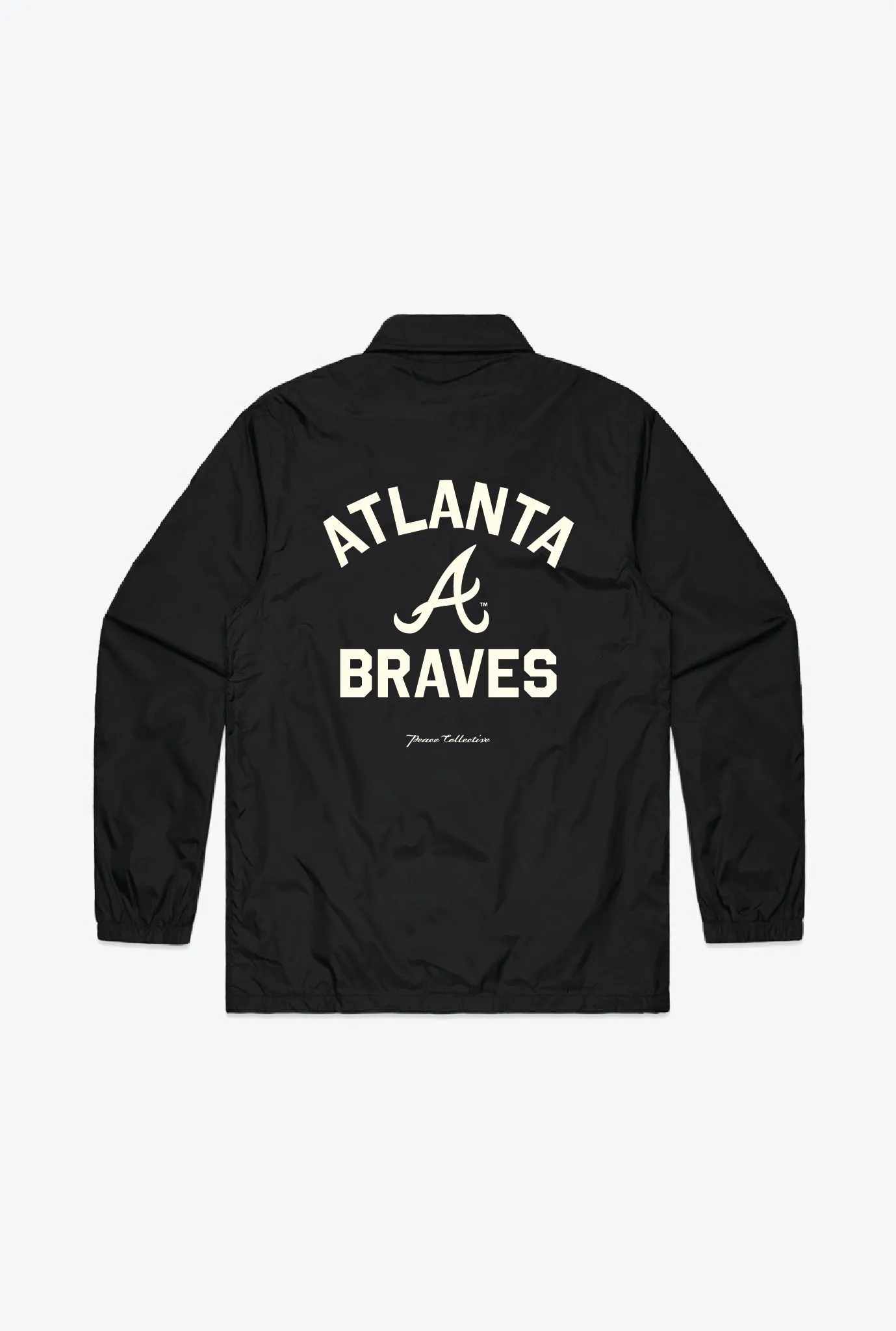 Atlanta Braves Coach Jacket - Black sold by Peace-Collective product image thumbnail 2