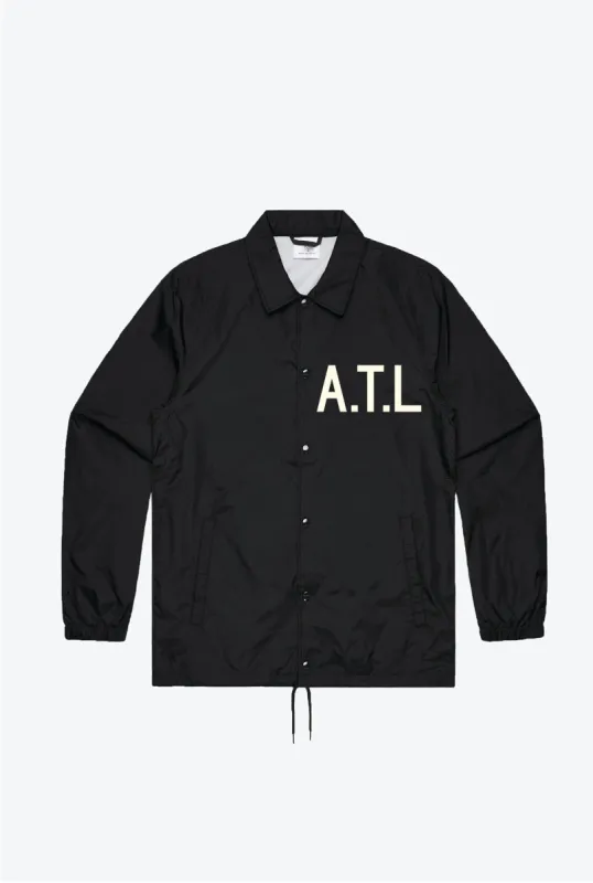 Atlanta Braves Coach Jacket - Black sold by Peace-Collective