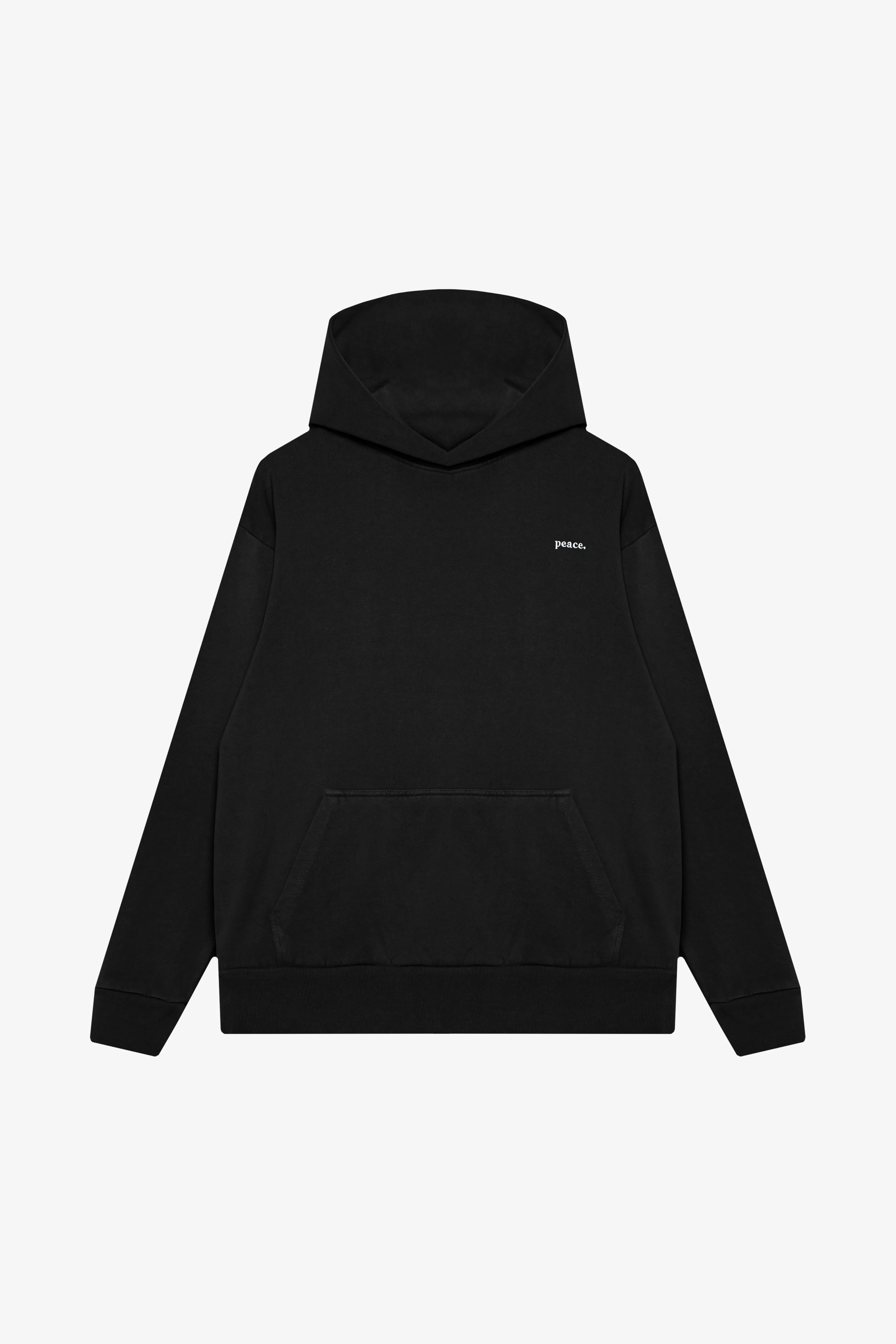 Peace Heavyweight Hoodie - Black sold by Peace-Collective