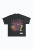 Los Angeles Lakers Swish Garment Dyed Heavyweight T-Shirt - Black sold by Peace-Collective