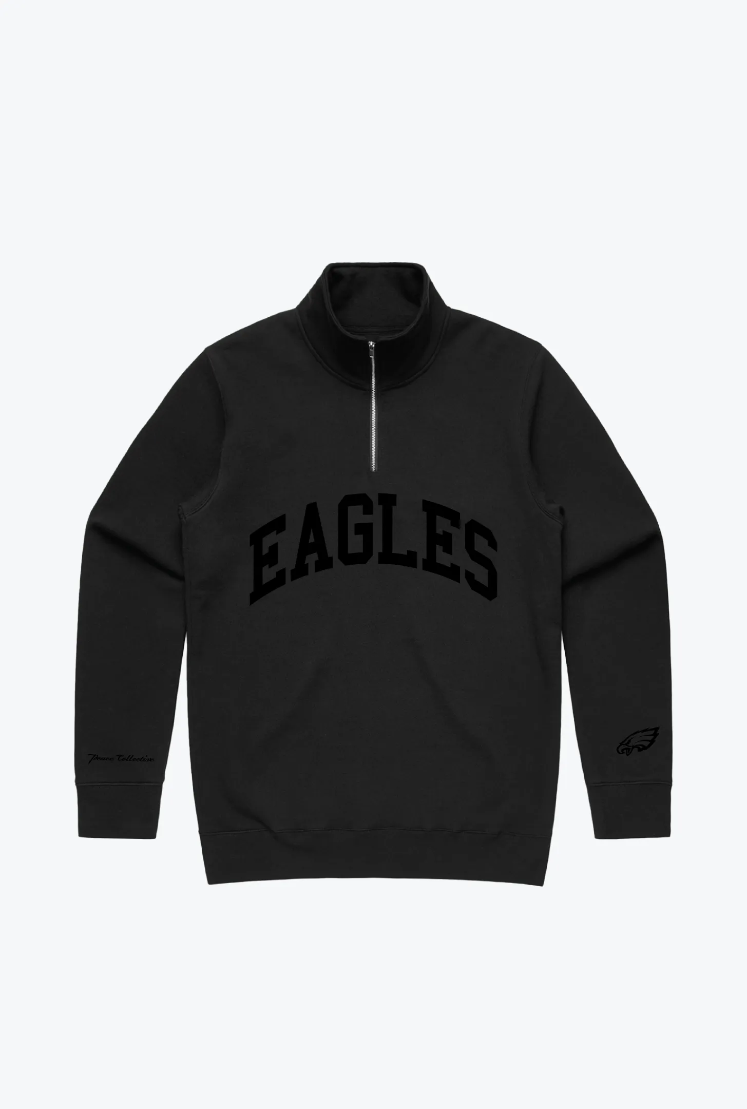 Philadelphia Eagles Quarter Zip - Tonal Black sold by Peace-Collective