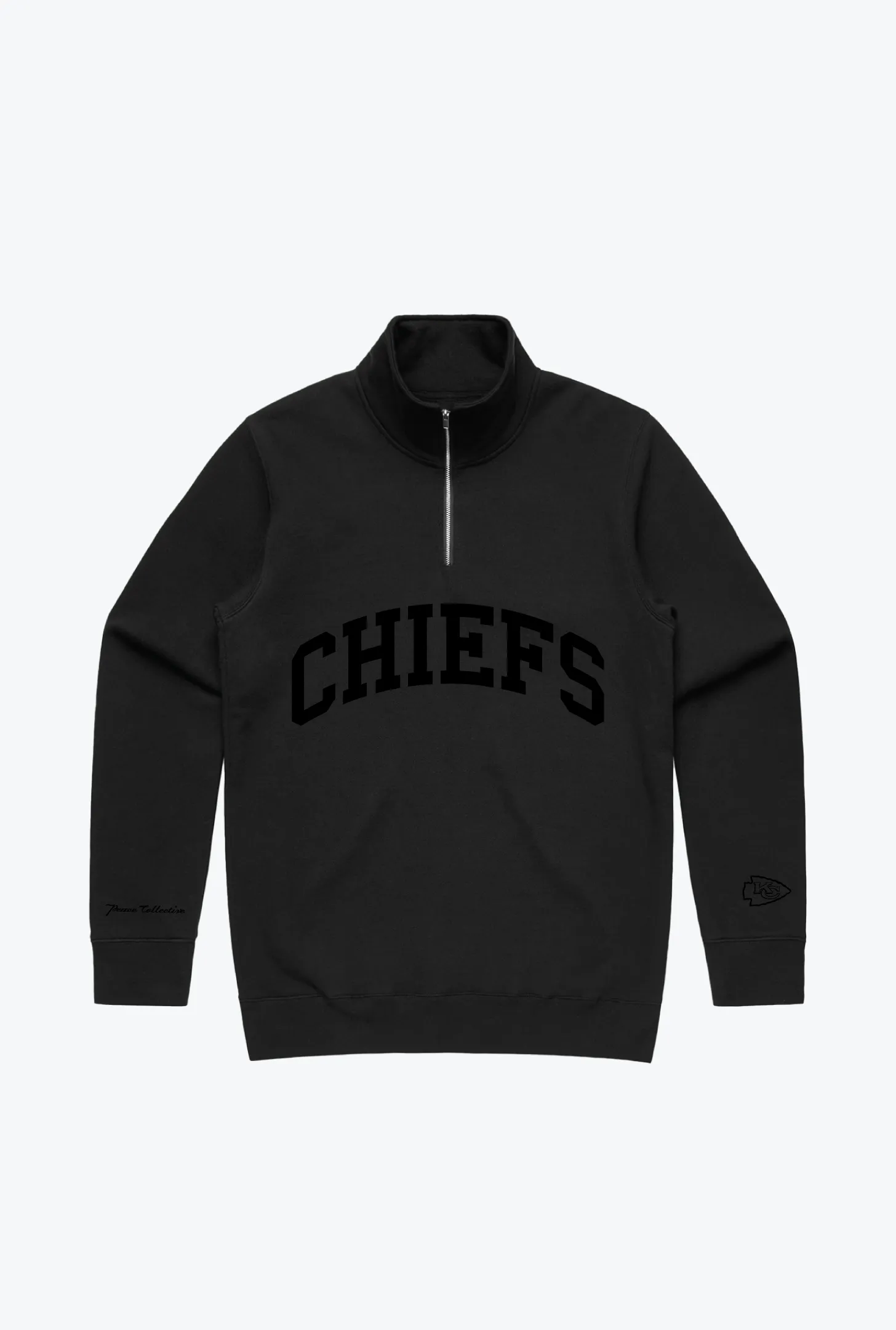 Kansas City Chiefs Quarter Zip - Tonal Black sold by Peace-Collective