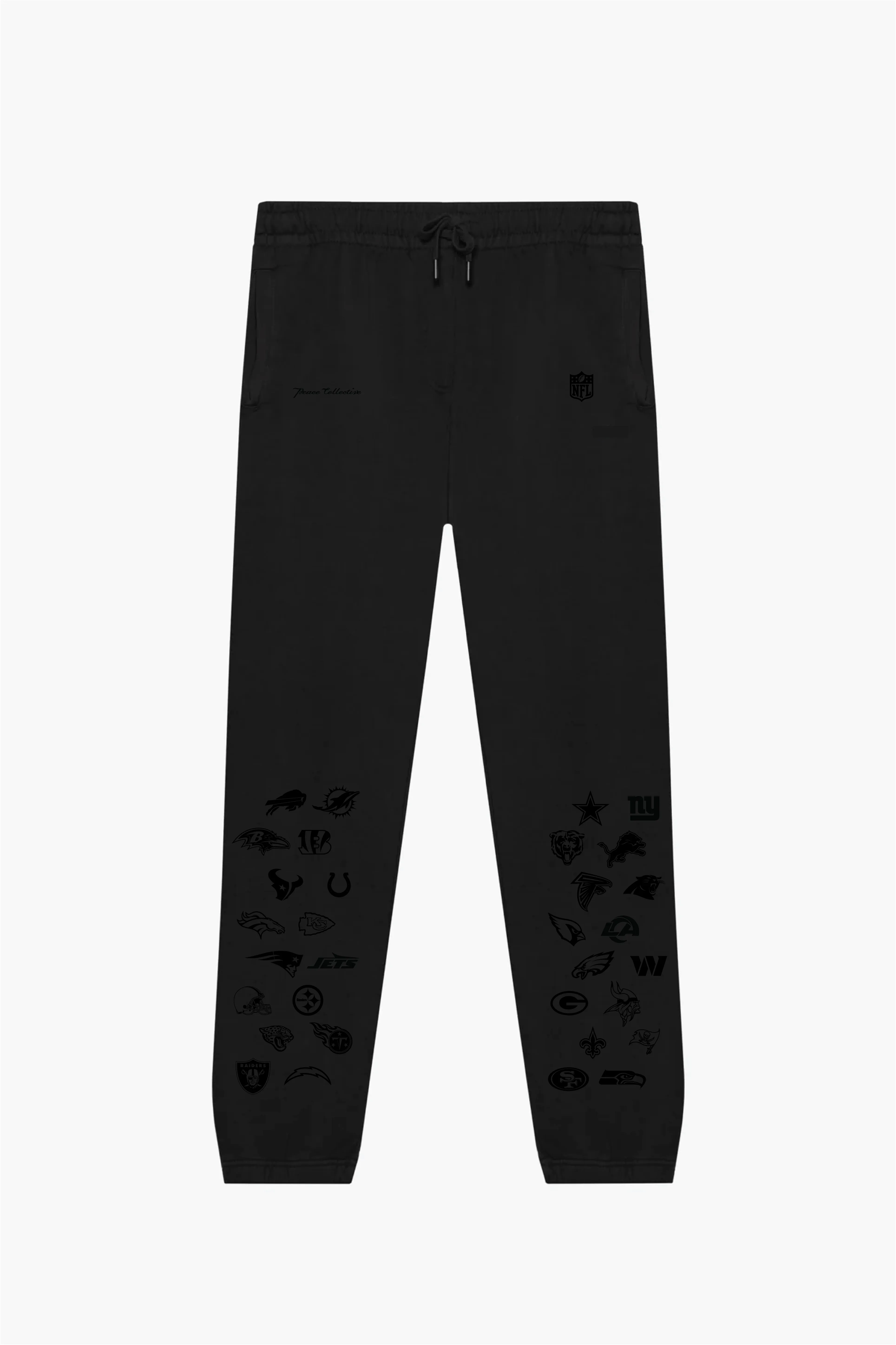NFL Shield Heavyweight Jogger - Tonal Black sold by Peace-Collective