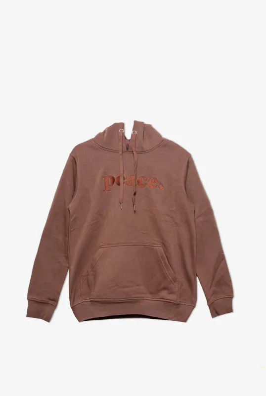 Peace Tonal Hoodie - Espresso sold by Peace-Collective