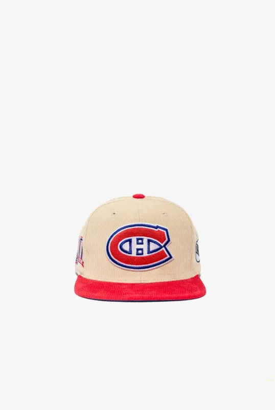 Montreal Canadiens 2Tone Cord Vintage Fitted Cap sold by Peace-Collective