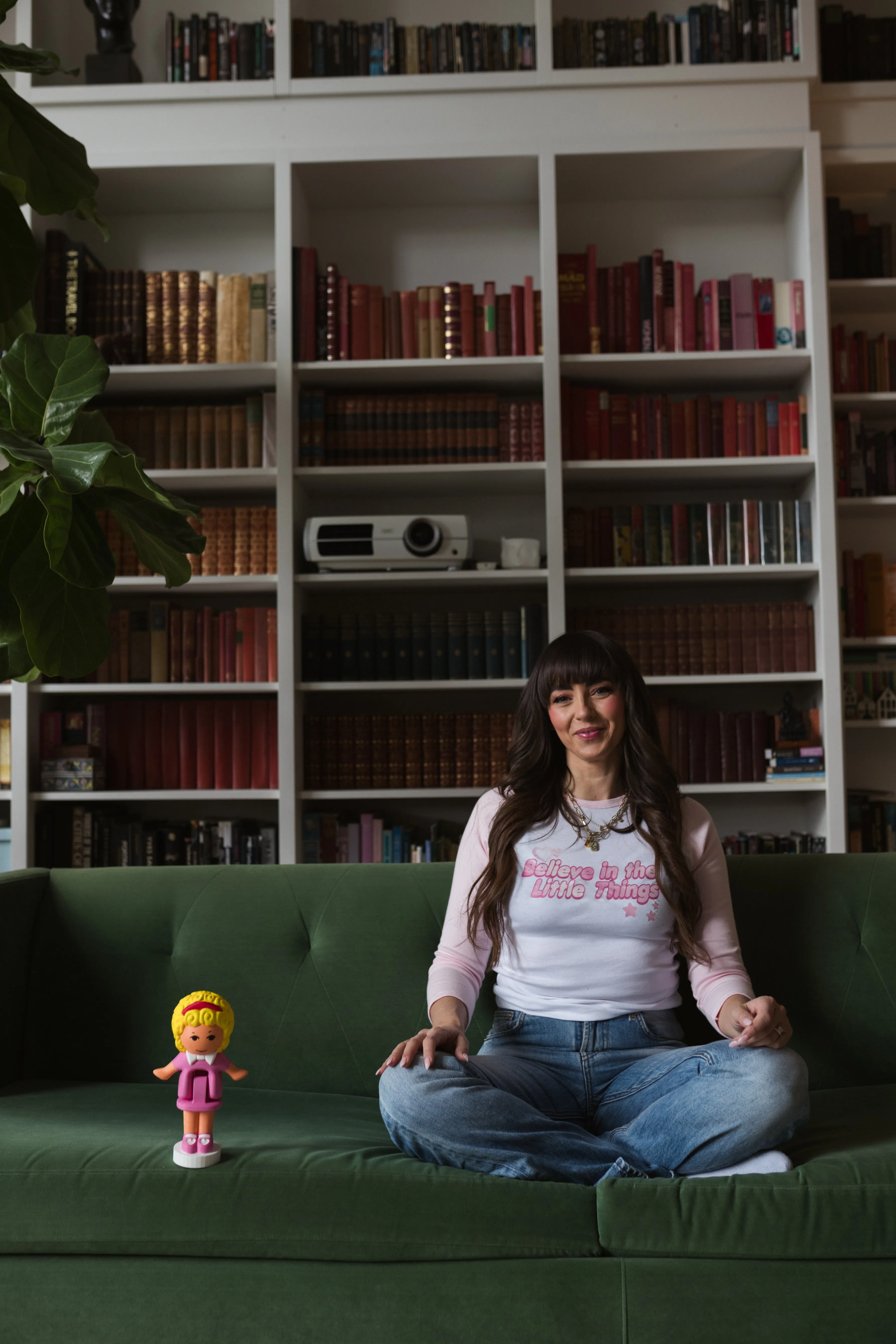 Polly Pocket™ x P/C Little Things Cropped Raglan - White/Pink sold by Peace-Collective product image thumbnail 3