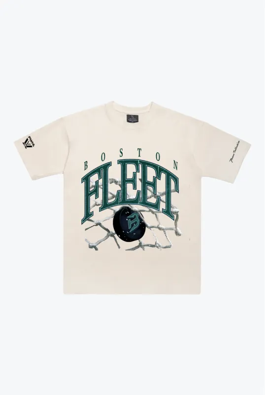 Boston Fleet Heavyweight T-Shirt - Ivory sold by Peace-Collective