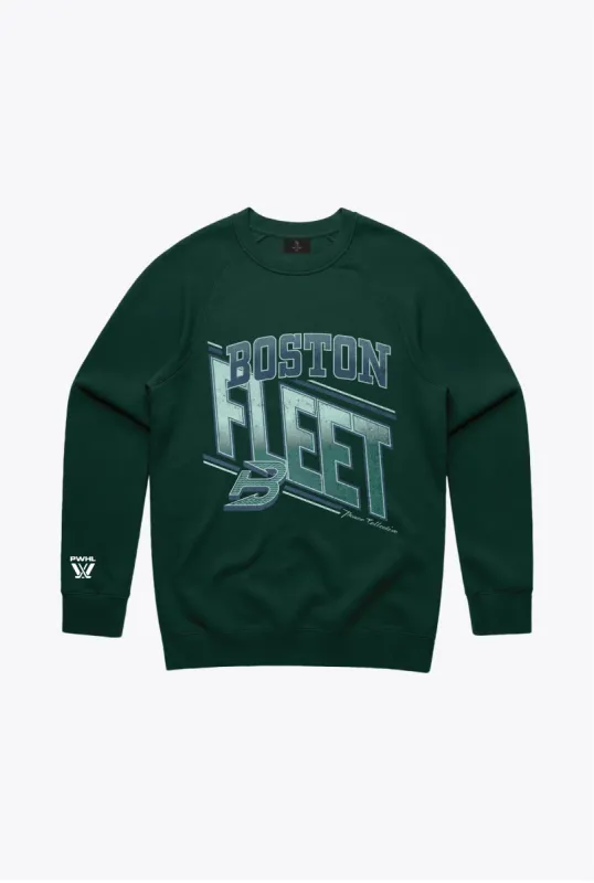 Boston Fleet Crewneck - Green sold by Peace-Collective