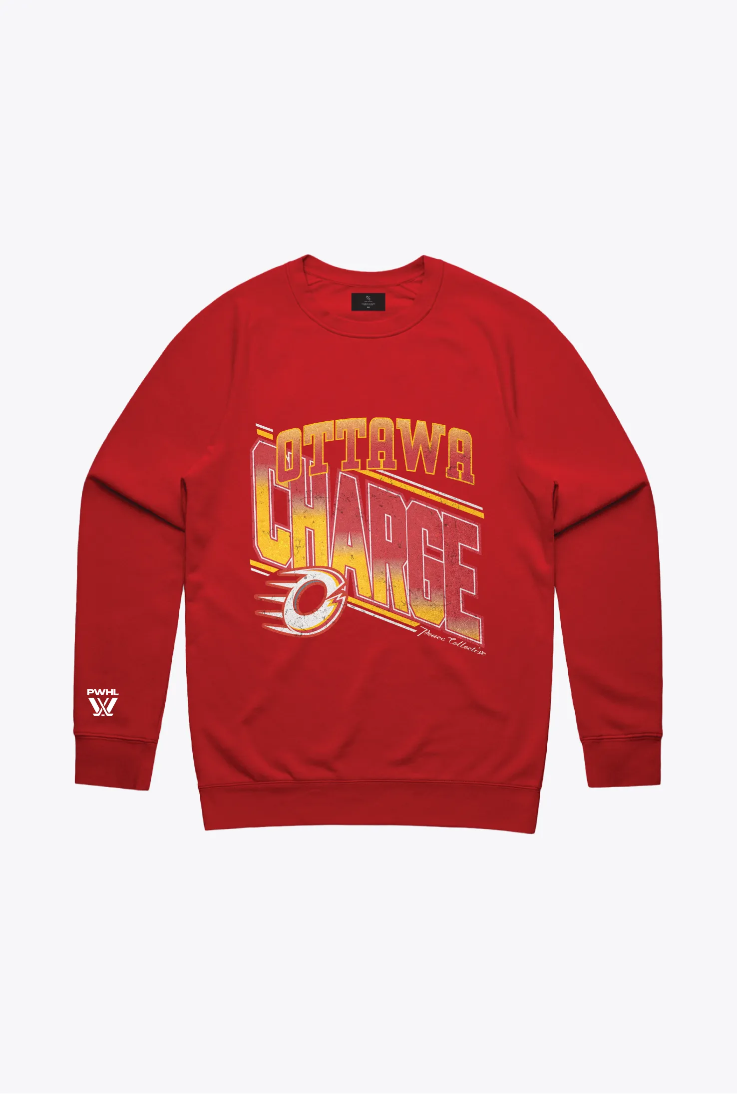 Ottawa Charge Crewneck - Red sold by Peace-Collective