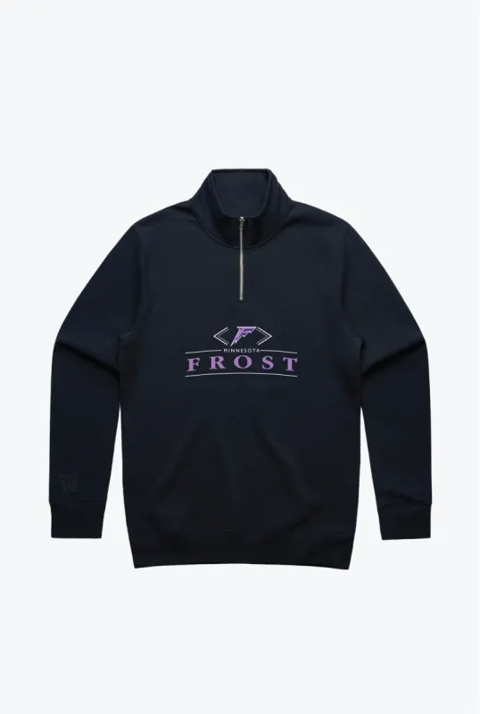 Minnesota Frost Quarter Zip - Navy sold by Peace-Collective