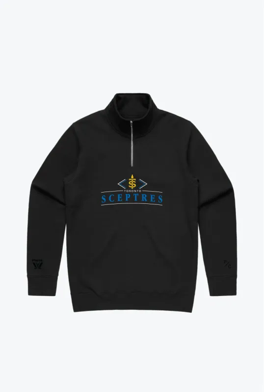 Toronto Sceptres Quarter Zip - Black sold by Peace-Collective