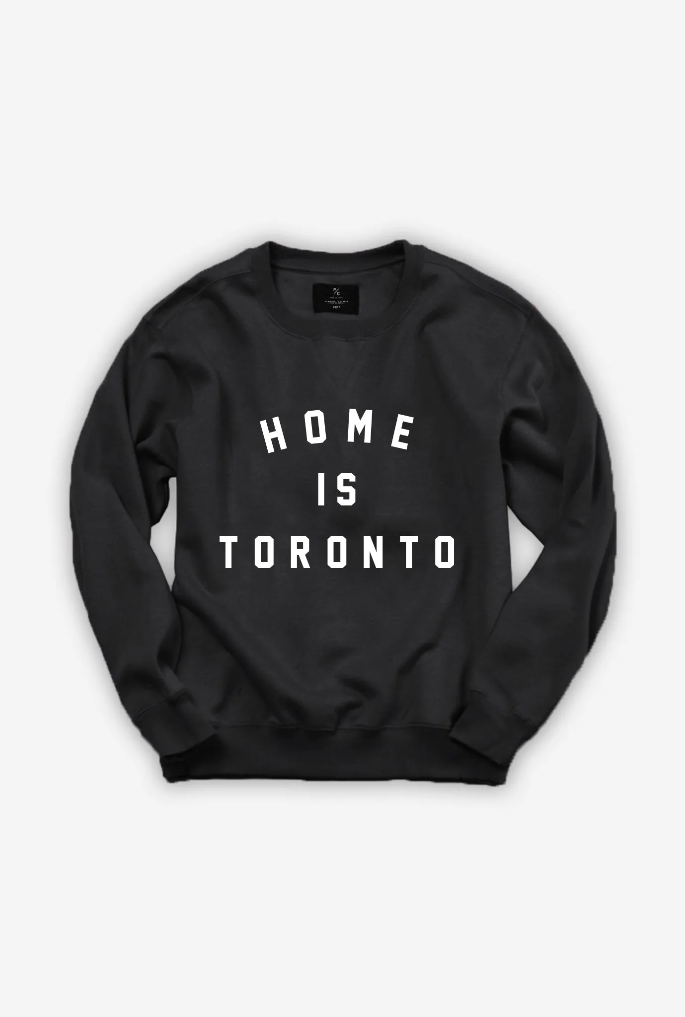 Home is Toronto Varsity Crewneck - Black sold by Peace-Collective