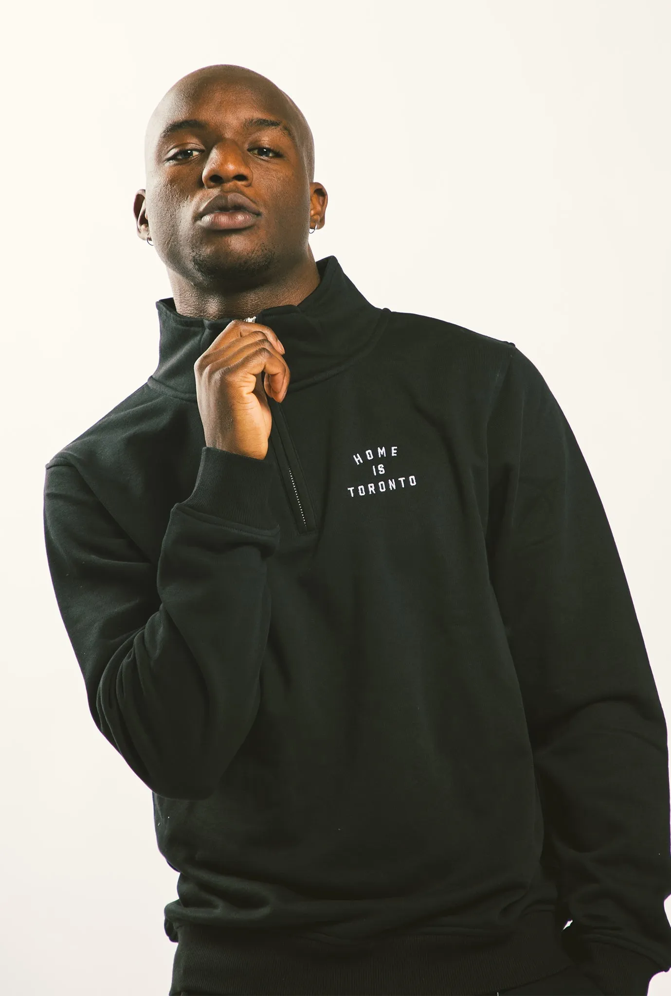 Home is Toronto Crescent Quarter Zip - Black sold by Peace-Collective product image thumbnail 2