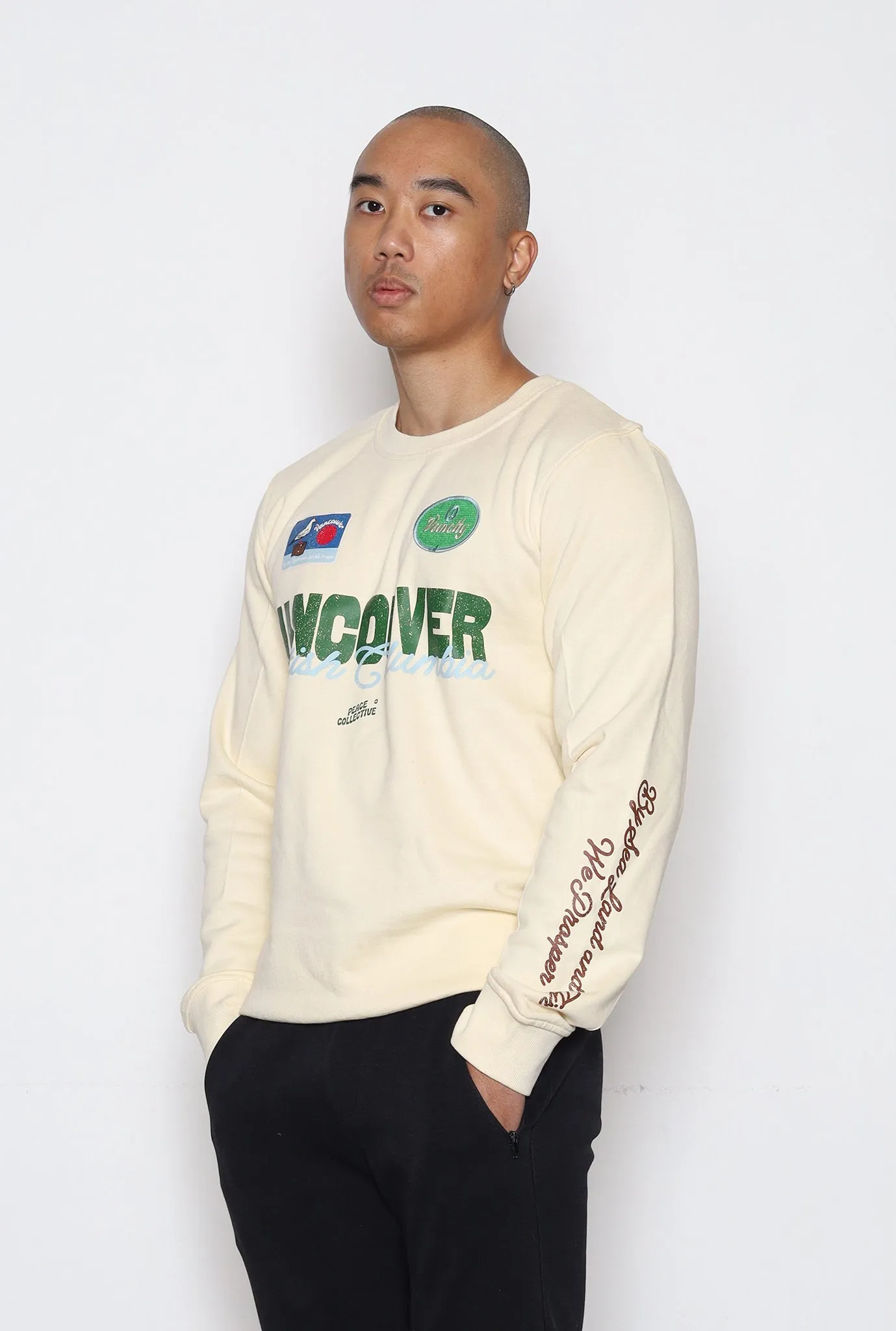 Vancouver British Columbia Patch Crewneck - Ivory sold by Peace-Collective product image thumbnail 3