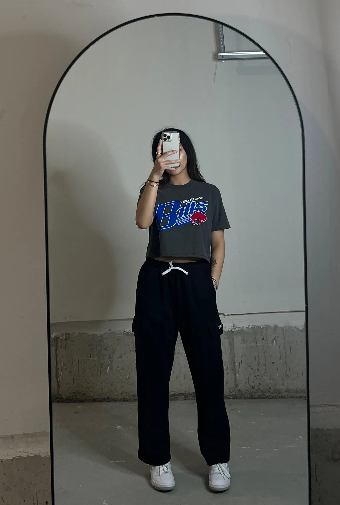 Buffalo Bills Garment Dyed Cropped T-Shirt - Black sold by Peace-Collective product image thumbnail 3