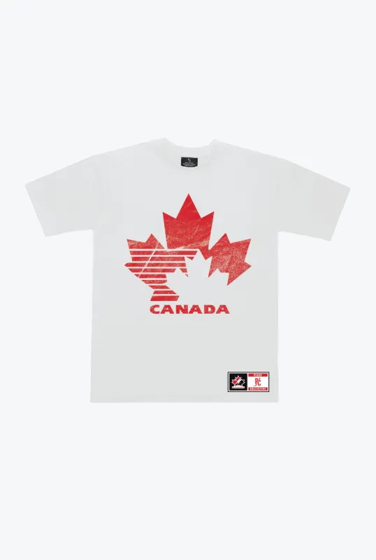 P/C x Hockey Canada Vintage Heavyweight T-Shirt - White sold by Peace-Collective