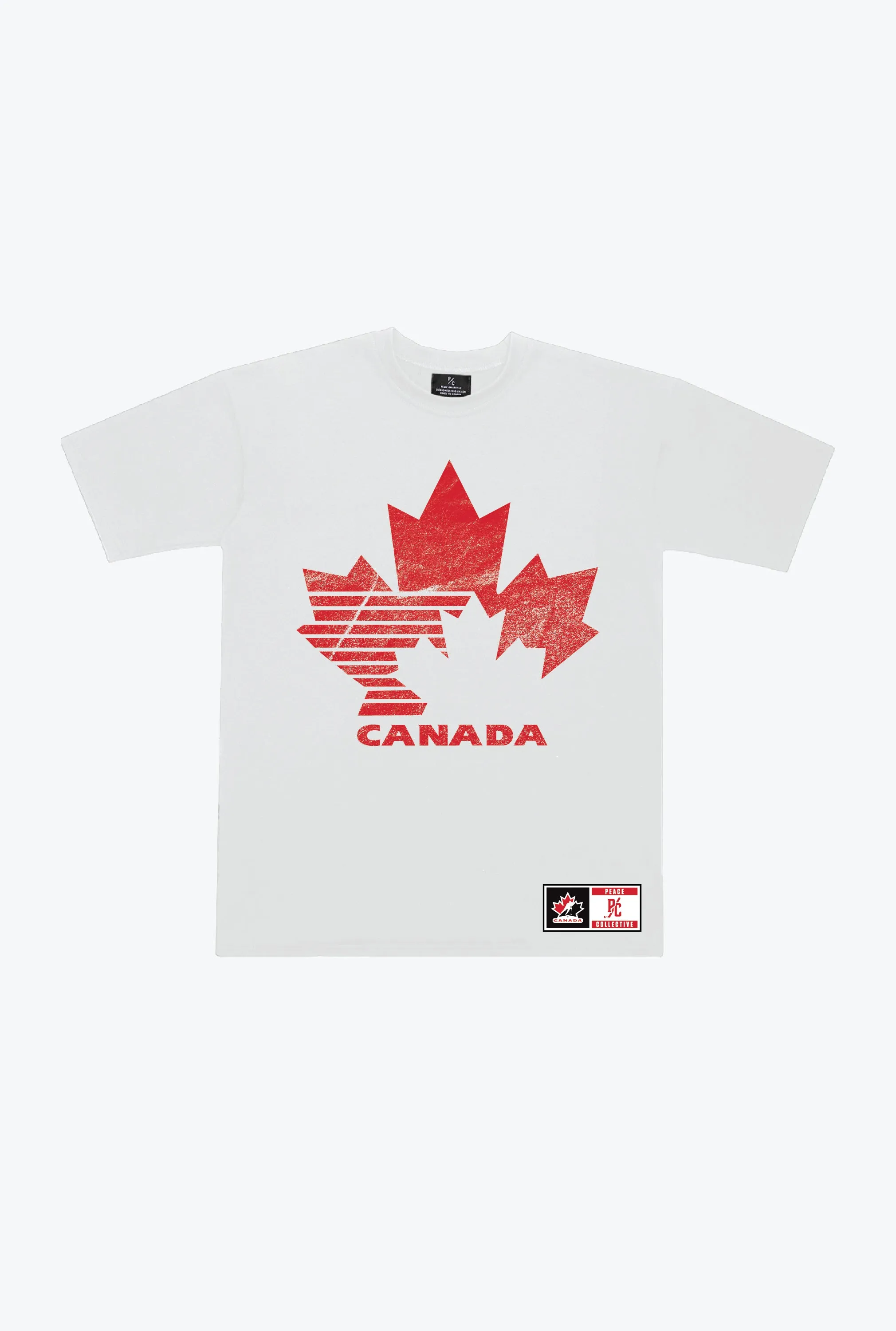 P/C x Hockey Canada Vintage Heavyweight T-Shirt - White sold by Peace-Collective