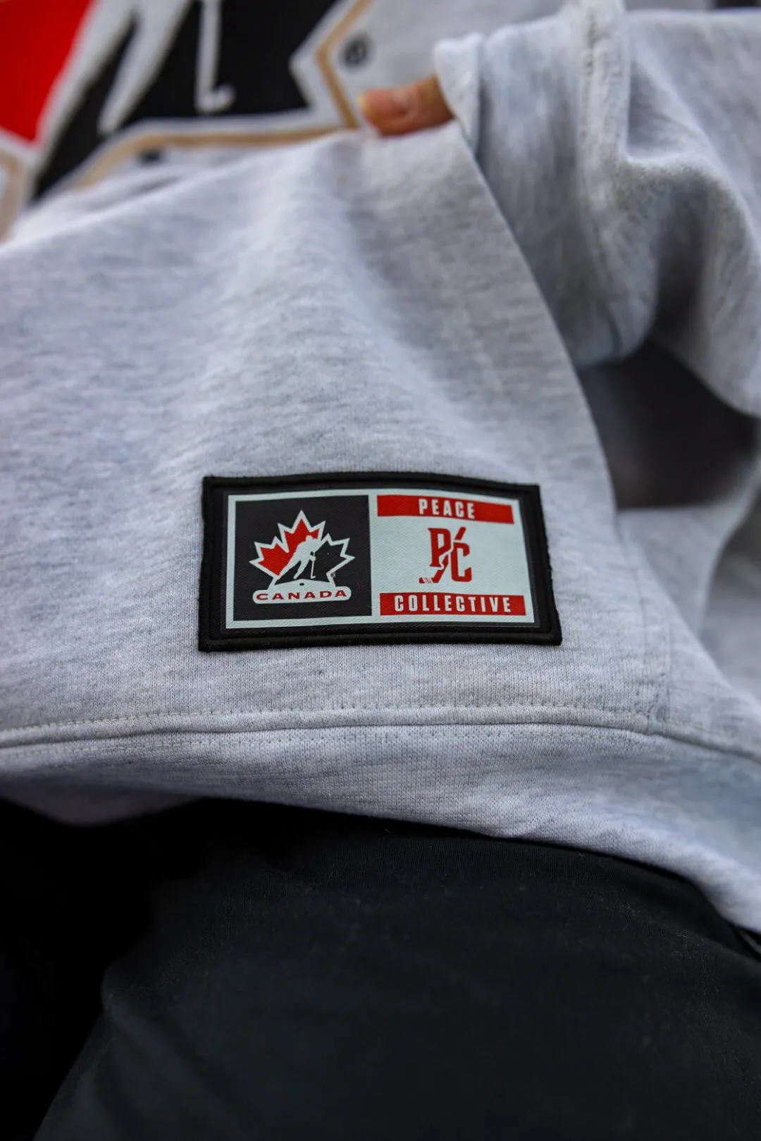 P/C x Hockey Canada Heavyweight Hoodie - Ash sold by Peace-Collective product image thumbnail 2