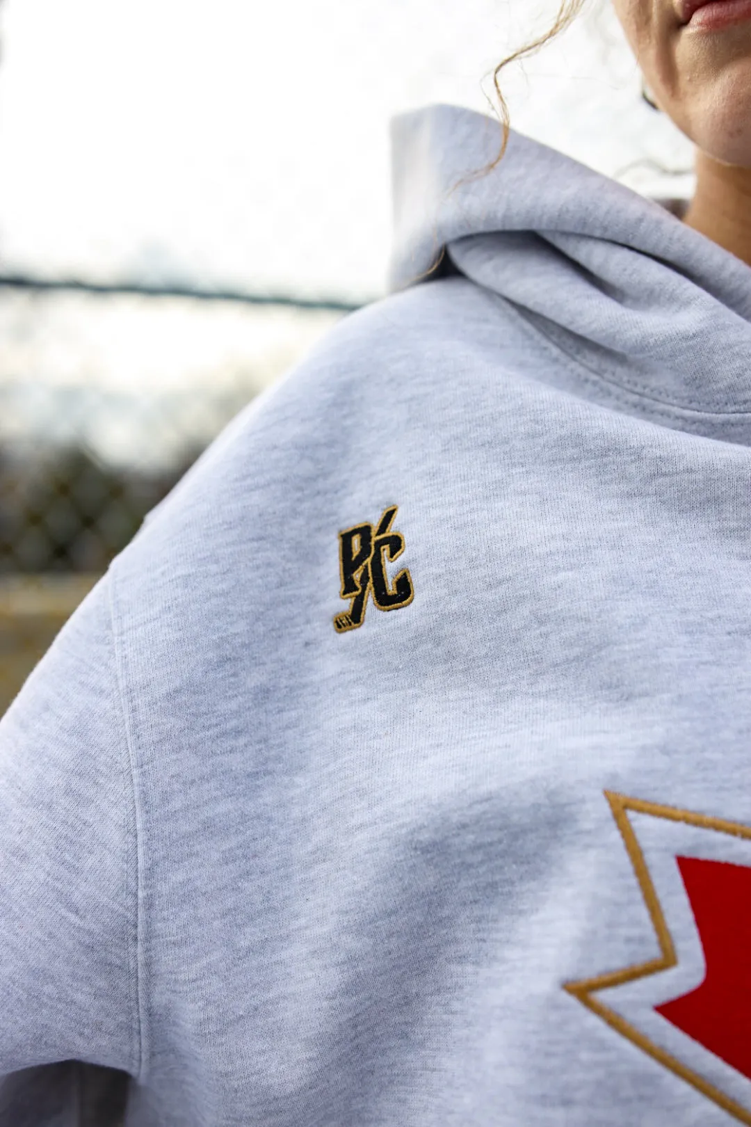 P/C x Hockey Canada Heavyweight Hoodie - Ash sold by Peace-Collective product image thumbnail 4