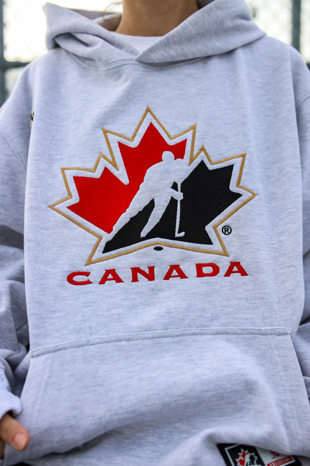 P/C x Hockey Canada Heavyweight Hoodie - Ash sold by Peace-Collective product image thumbnail 3