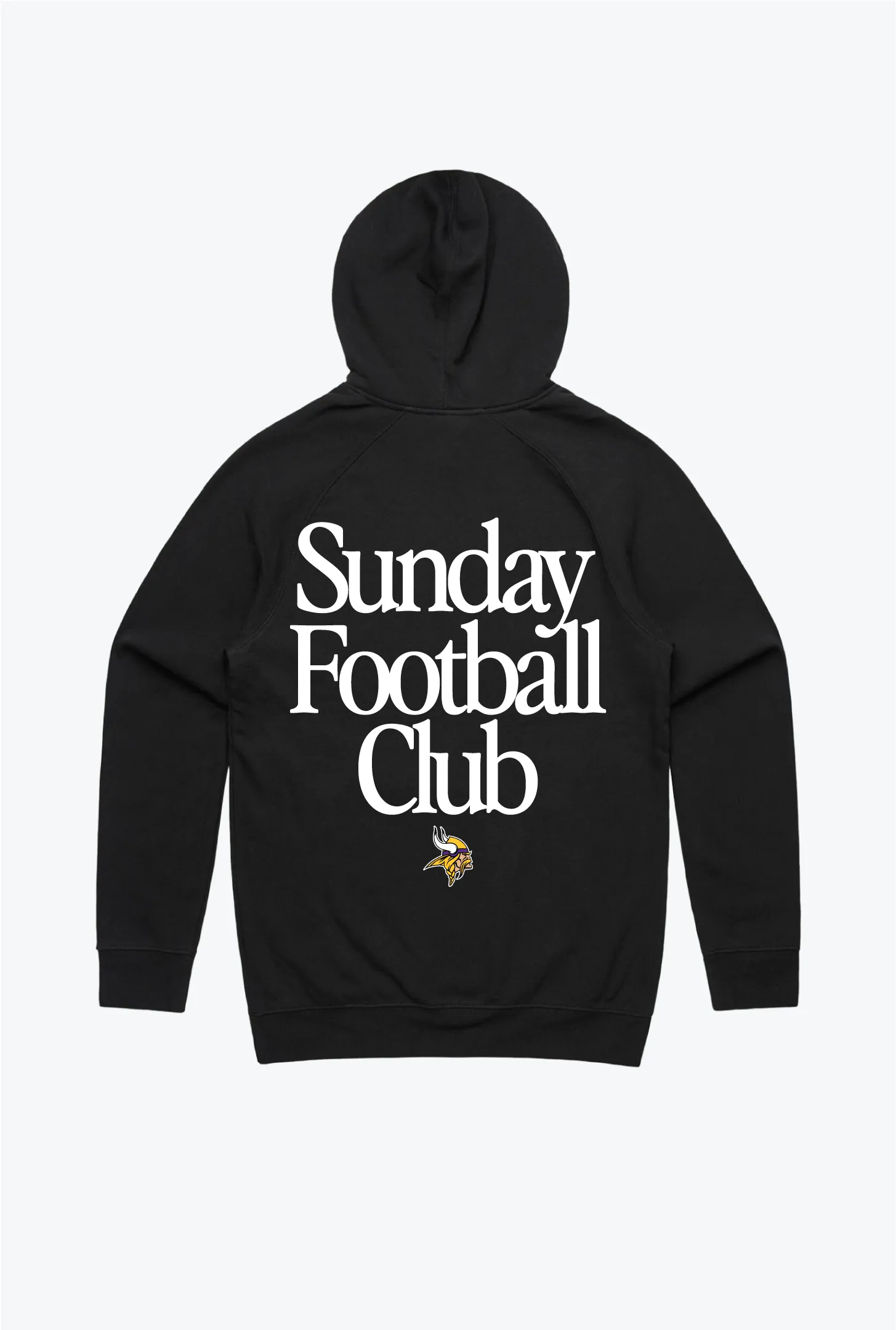 Minnesota Vikings Sunday Football Club Hoodie - Black sold by Peace-Collective