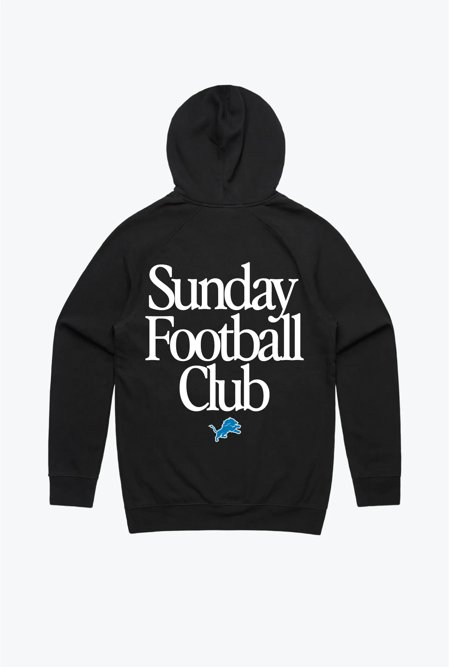 Detroit Lions Sunday Football Club Hoodie - Black sold by Peace-Collective