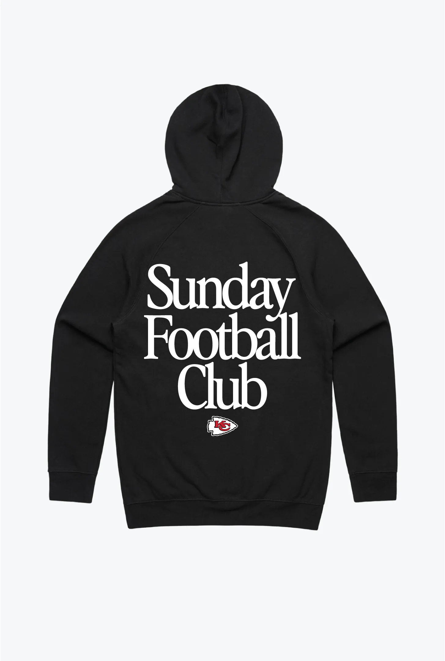 Kansas City Chiefs Sunday Football Club Hoodie - Black sold by Peace-Collective