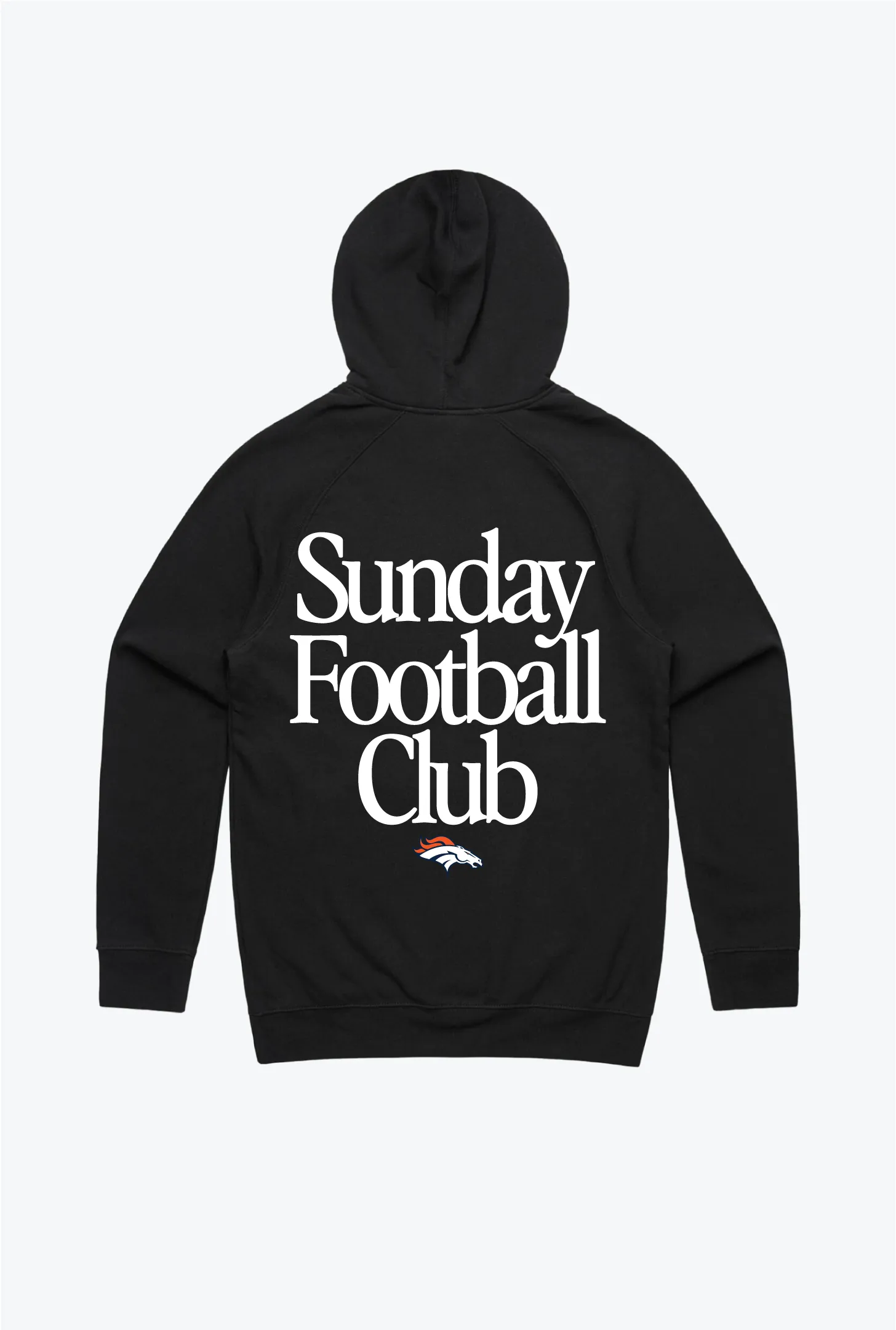 Denver Broncos Sunday Football Club Hoodie - Black sold by Peace-Collective