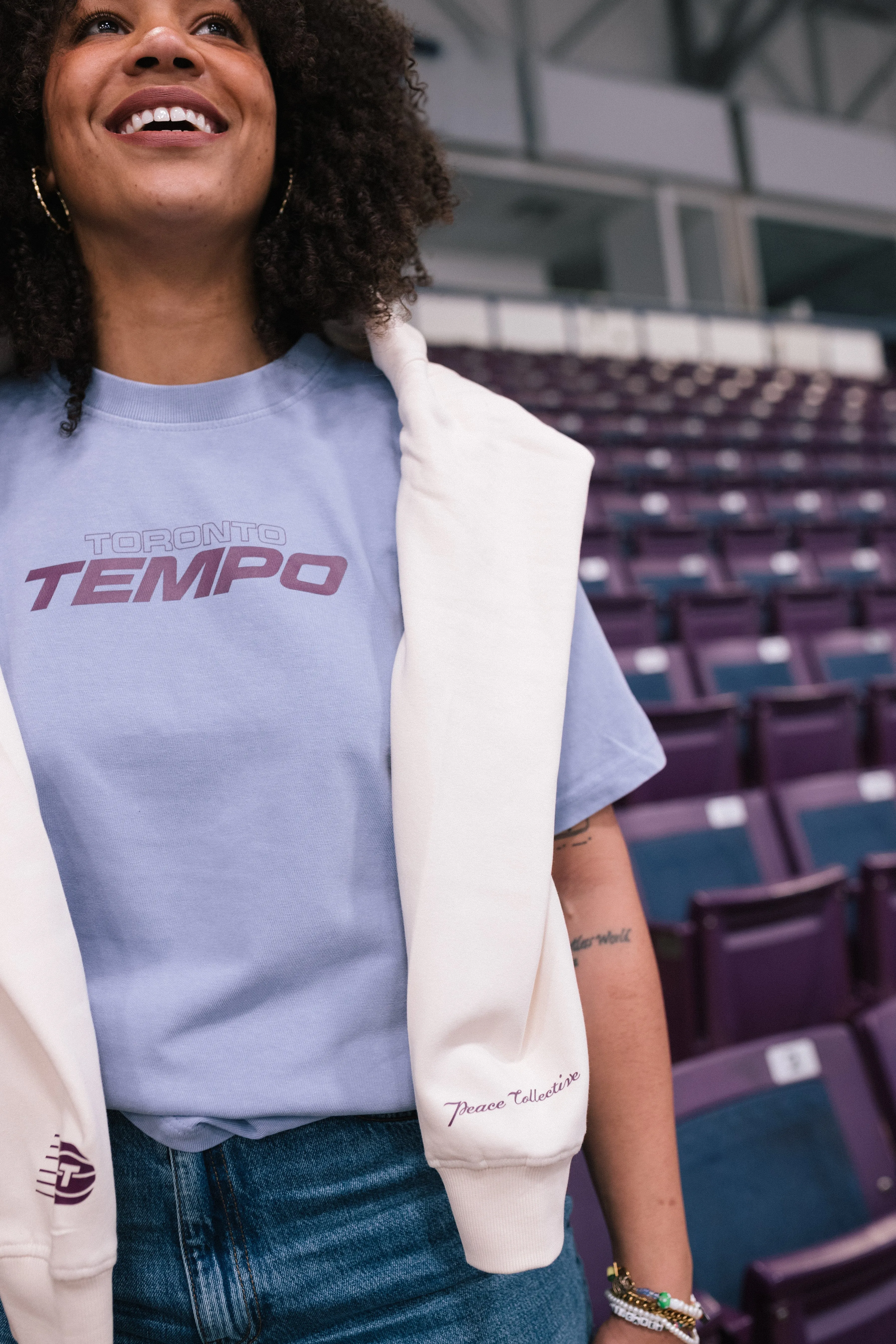 Toronto Tempo Heavyweight T-Shirt - Hydrogen Blue sold by Peace-Collective product image thumbnail 4