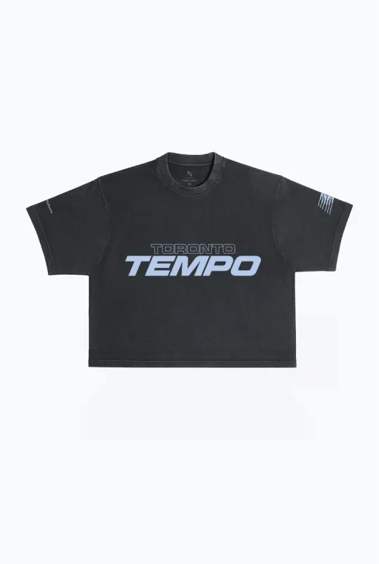 Toronto Tempo Cropped T-Shirt - Black sold by Peace-Collective