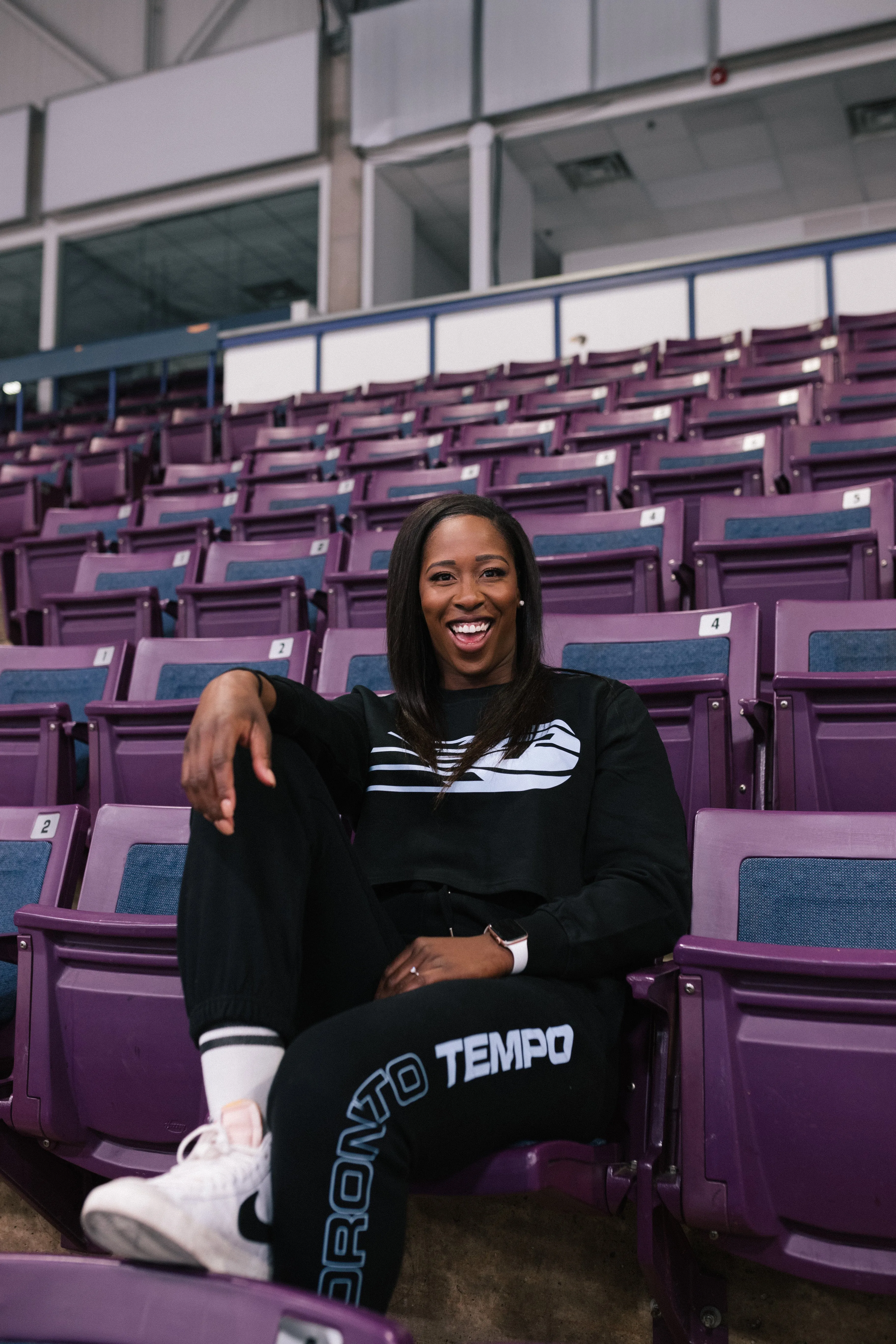 Toronto Tempo Logo Cropped Crewneck - Black sold by Peace-Collective product image thumbnail 3