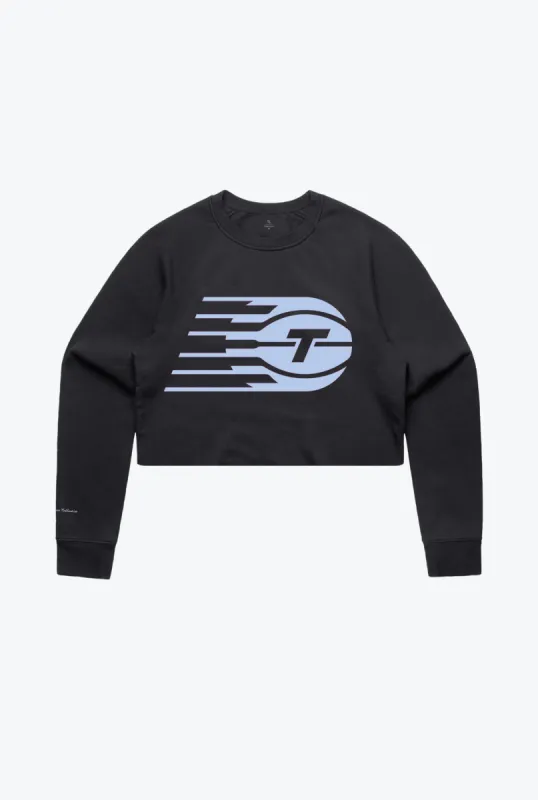 Toronto Tempo Logo Cropped Crewneck - Black sold by Peace-Collective