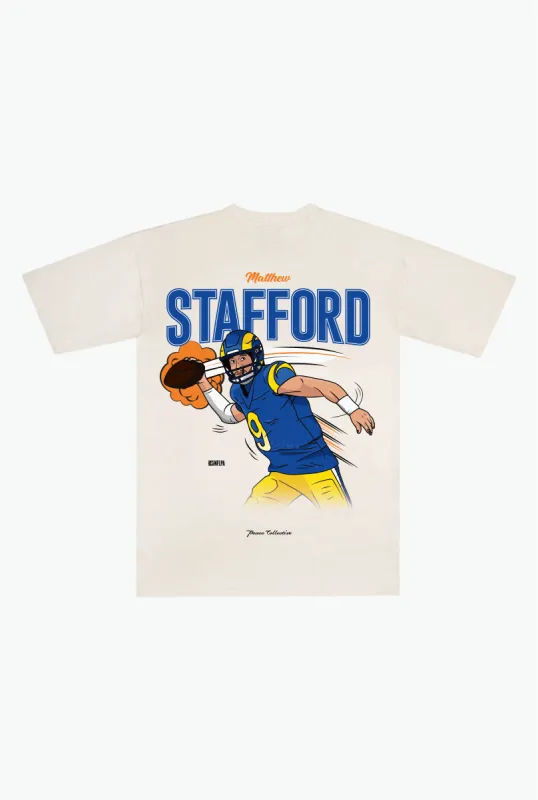 Matthew Stafford Heavyweight T-Shirt - Ivory sold by Peace-Collective